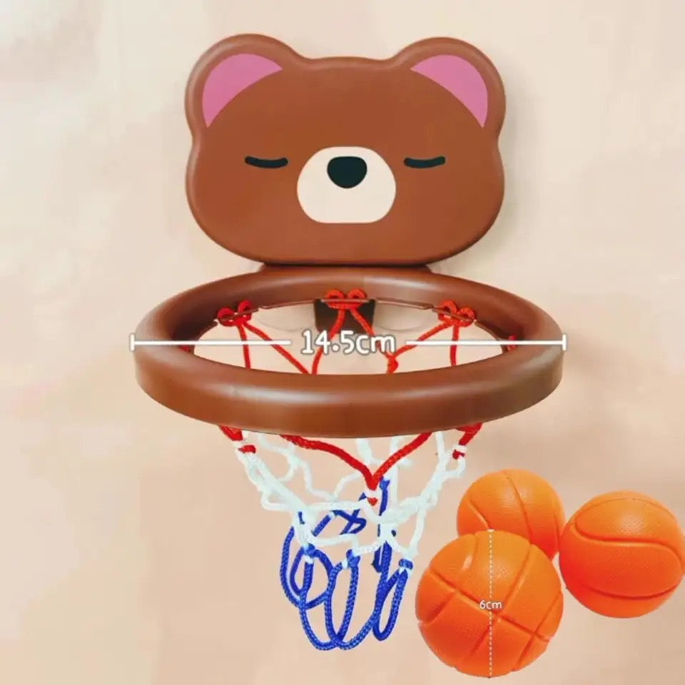 Cute Mini Bear Basketball Hoop