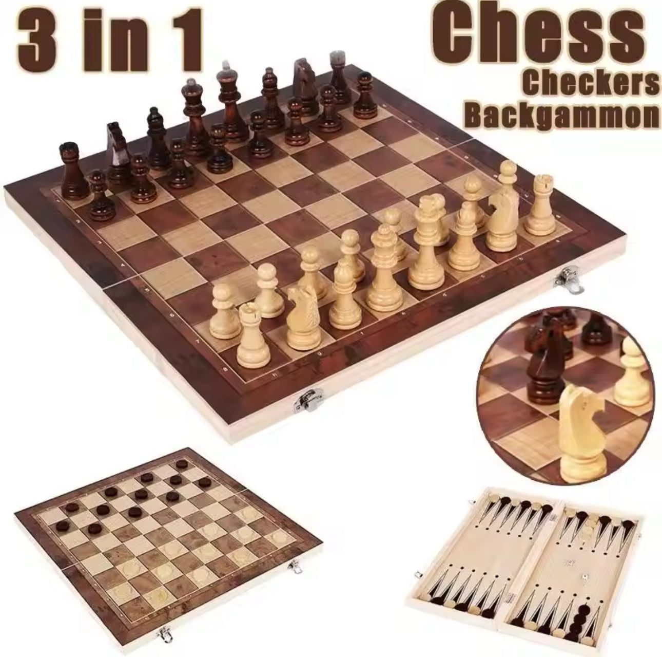 The Ultimate 3-in-1 Chess Board