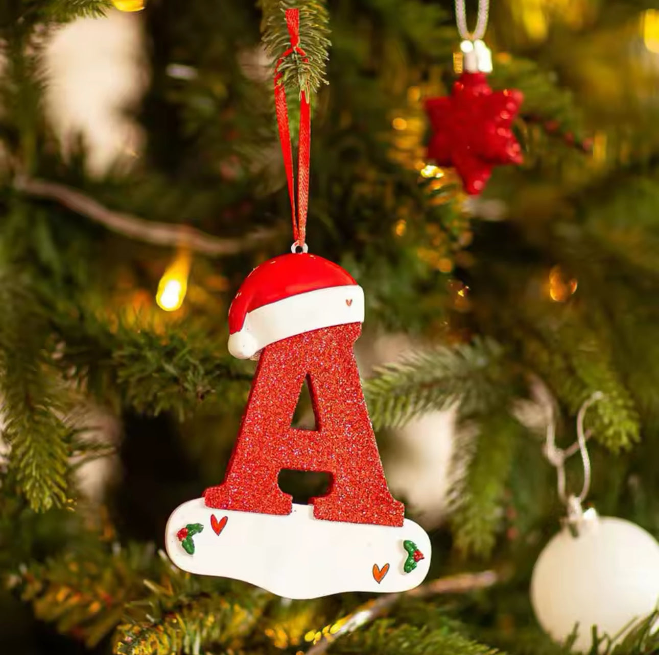 Personalised Christmas Letter Ornaments