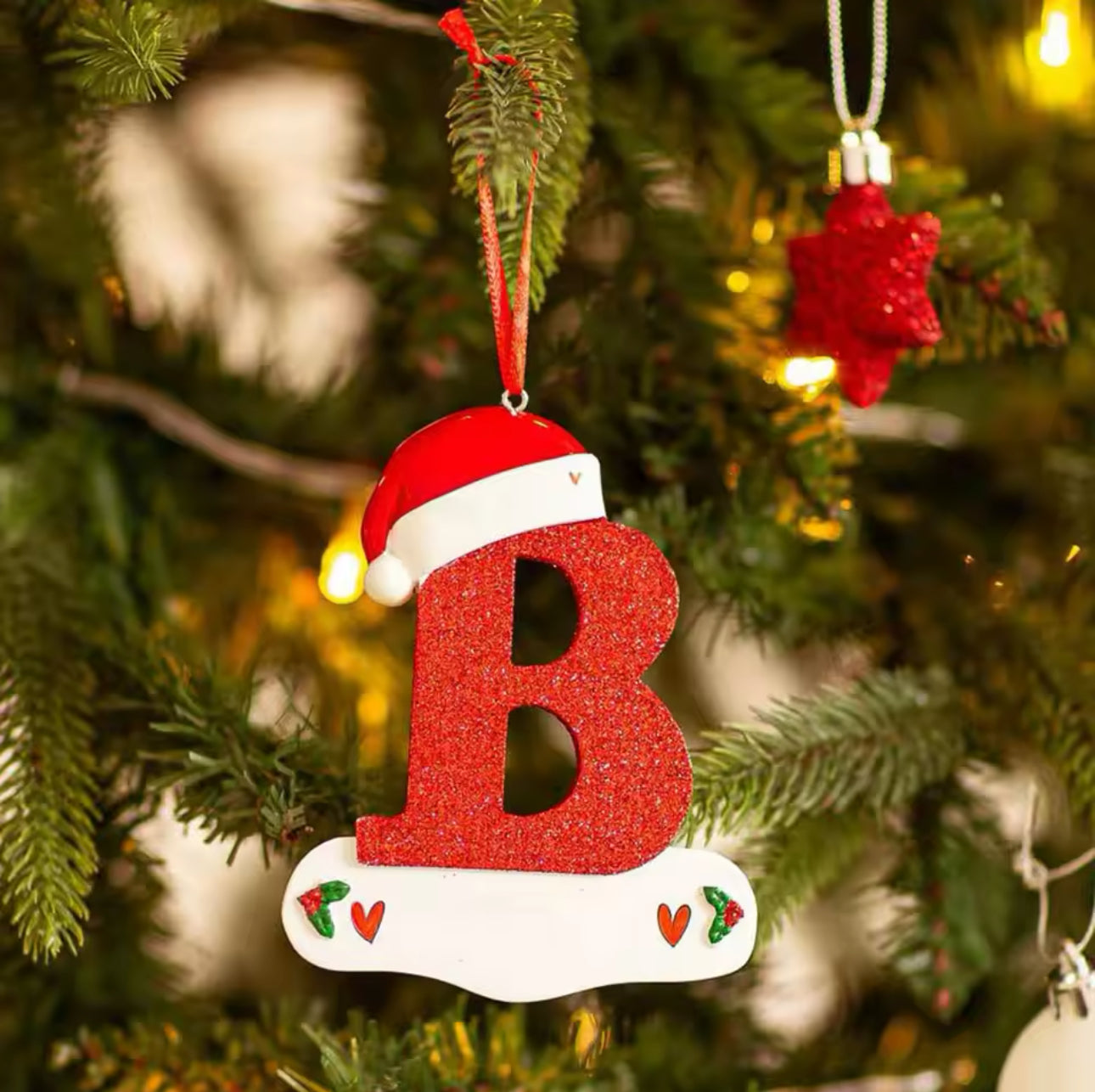 Personalised Christmas Letter Ornaments