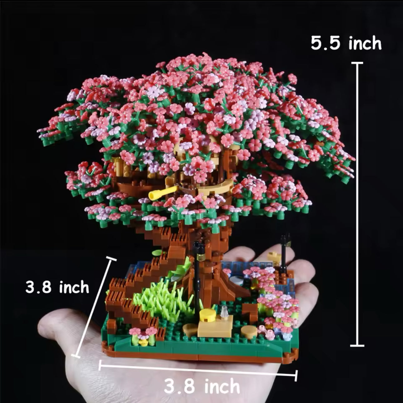 2,008-Piece DIY Cherry Blossom Tree House