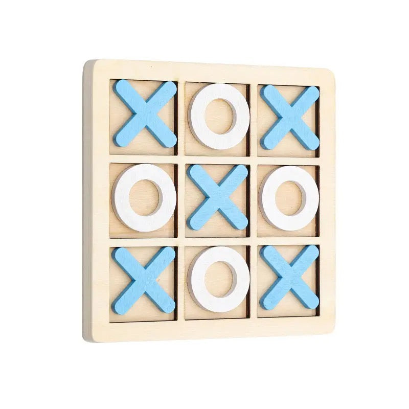 Classic Wooden Tic Tac Toe Game