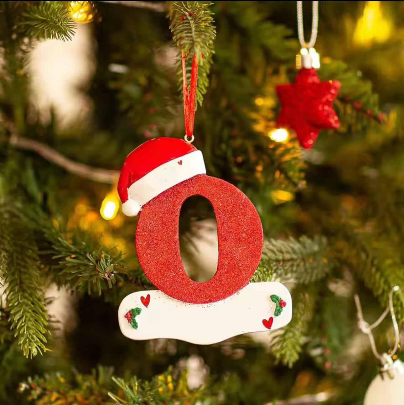 Personalised Christmas Letter Ornaments