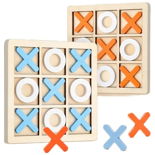 Classic Wooden Tic Tac Toe Game