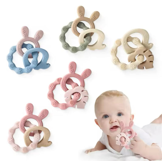 Food-Grade Silicone Baby Teething Rings