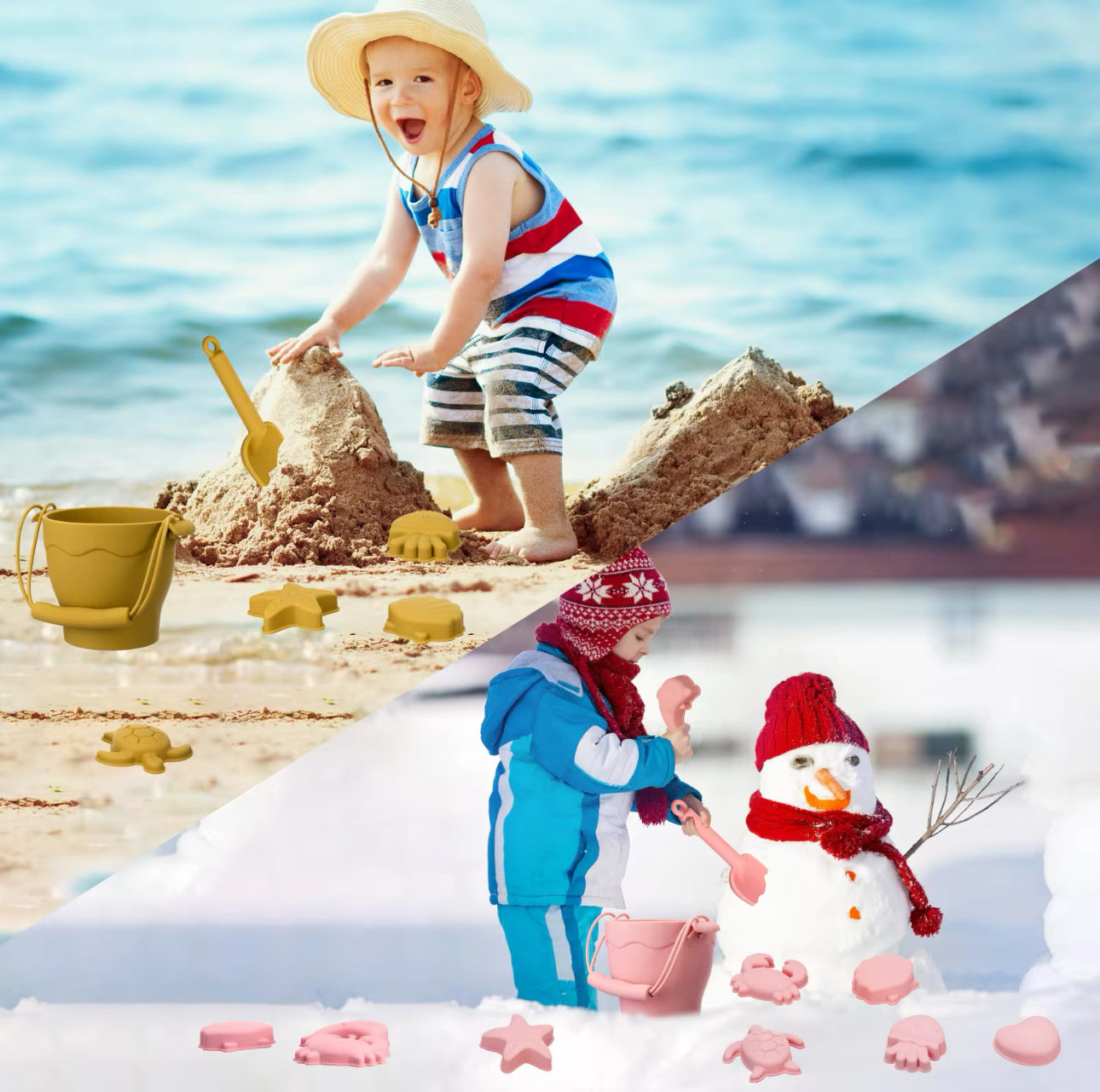 Eco-Friendly Silicone Beach Toy Sets