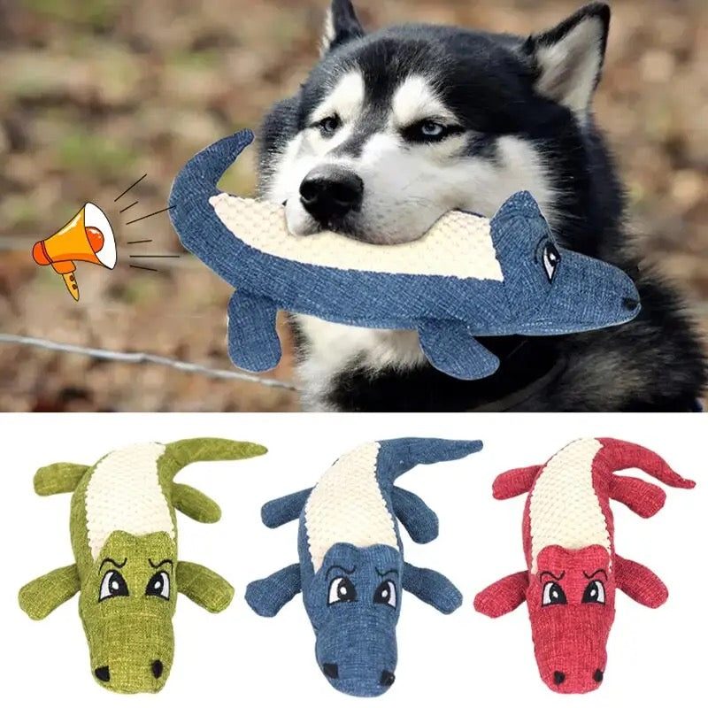 Pet Teeth Training Chew Toy | Plush Alligator