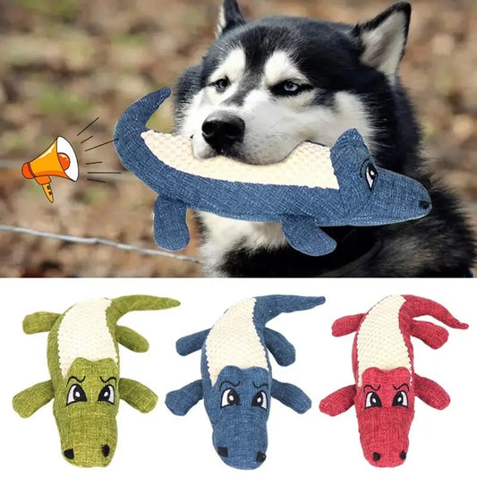 Pet Teeth Training Chew Toy | Plush Alligator