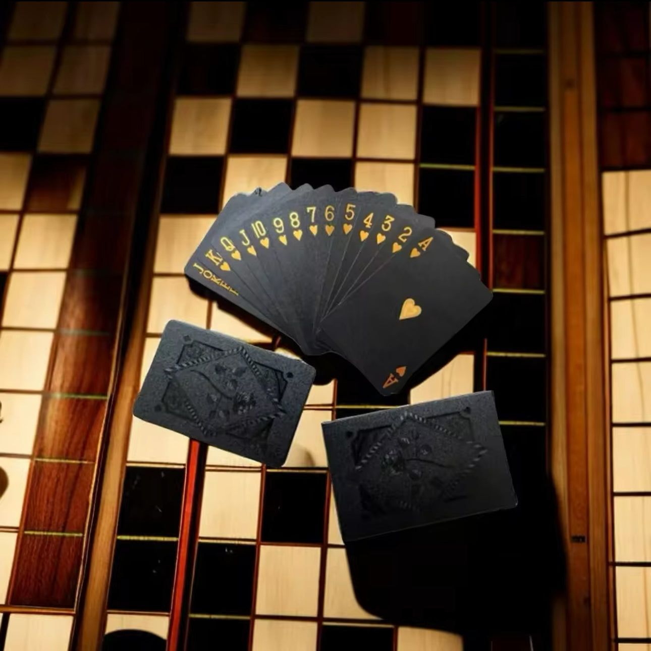 Luxury Black & Gold Playing Cards