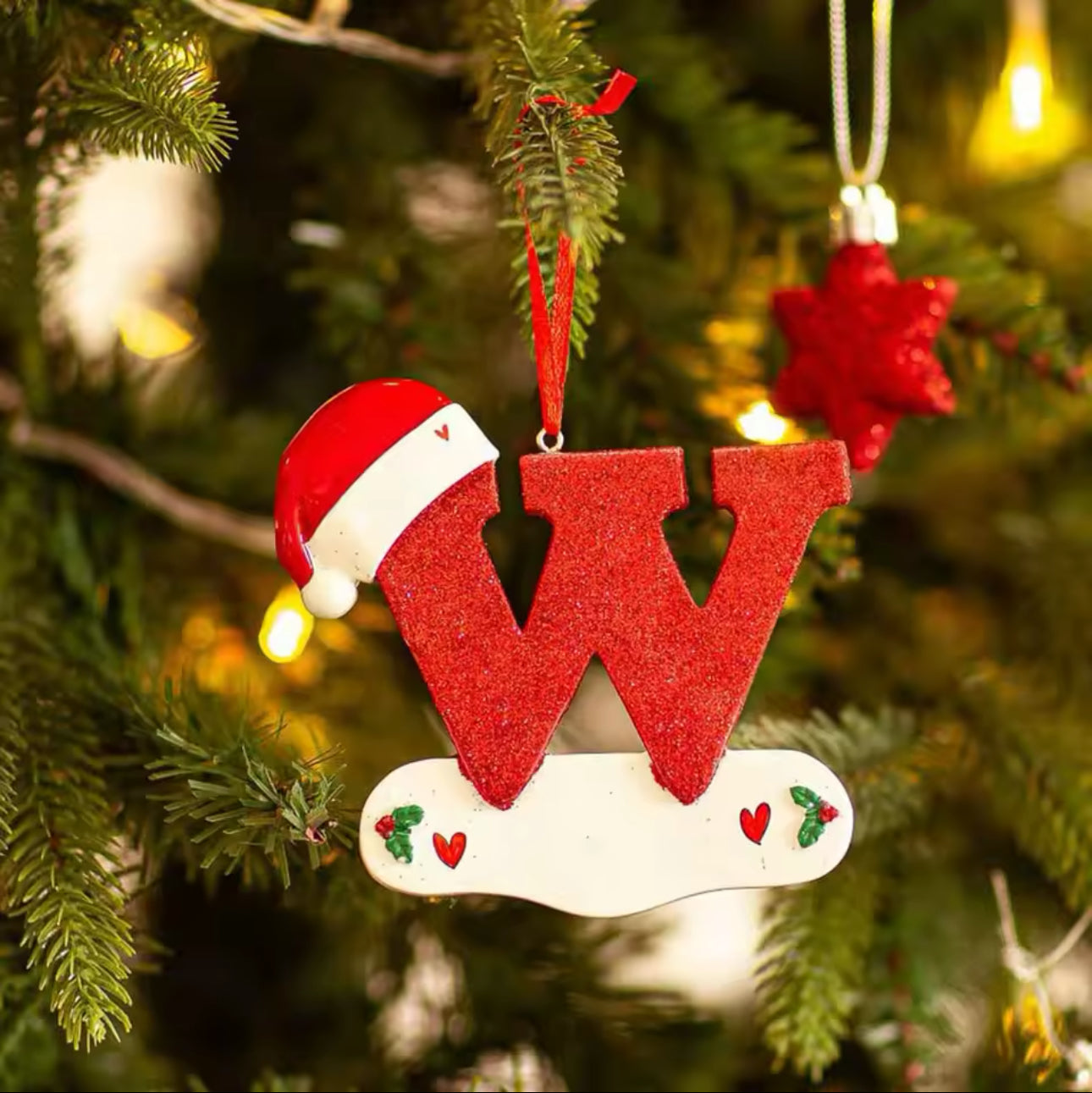 Personalised Christmas Letter Ornaments