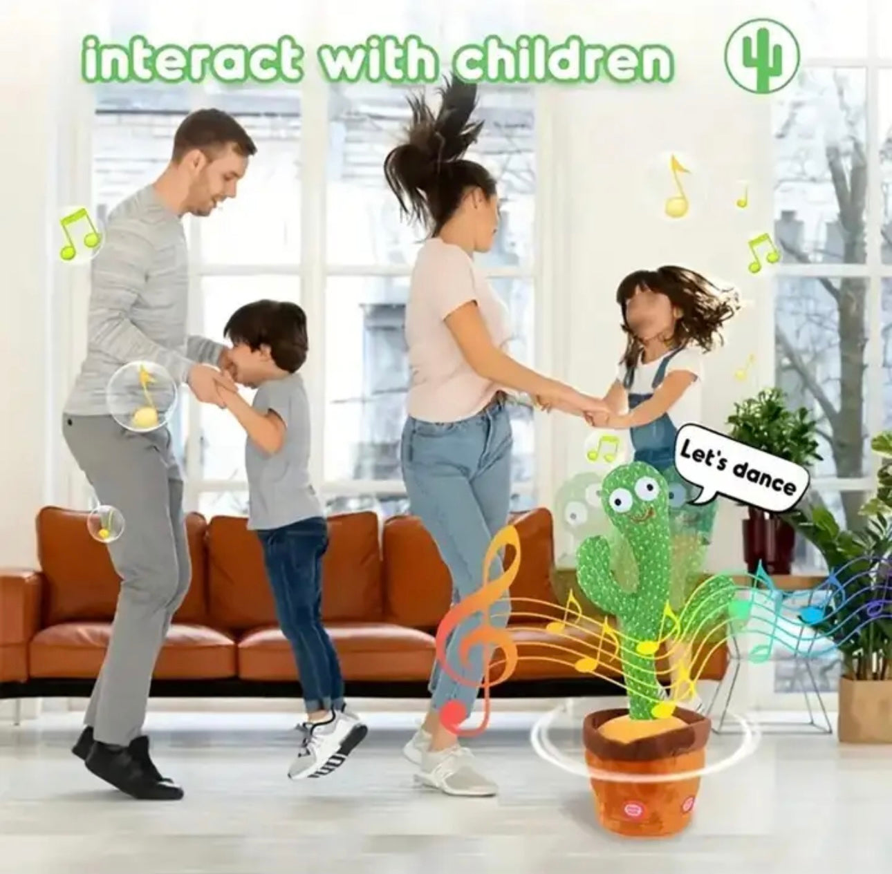 Dancing And Talking Cactus Toy