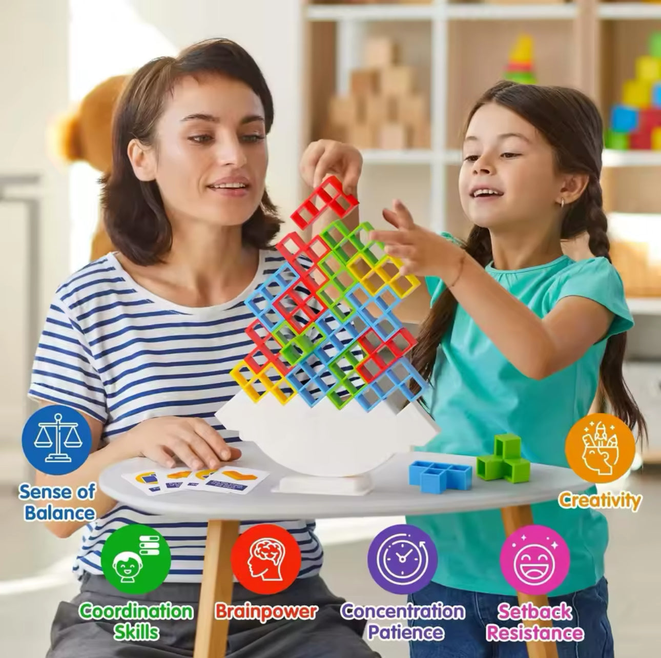 Fun Building Block Balance Game